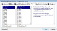 Secure Desktop Letter and Number Keys