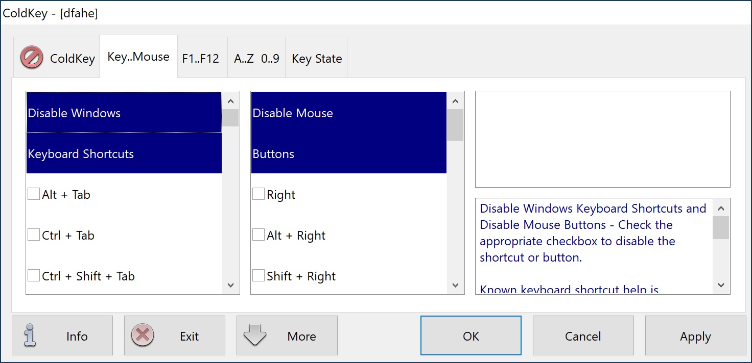 ColdKey Key..Mouse Tab