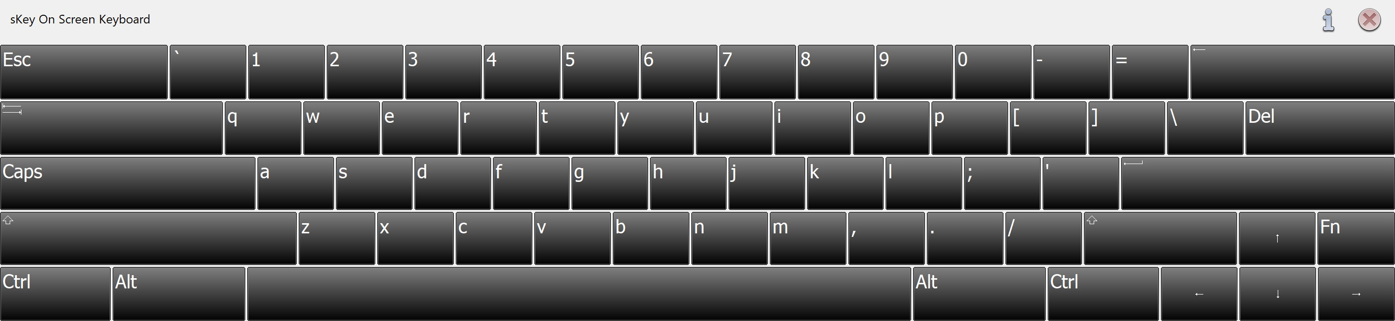 Secure Utilities sKey On-Screen Keyboard